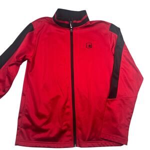 AND1 Men’s Full-zip Track Jacket Red Black  Basketball Sports Casual Activewear